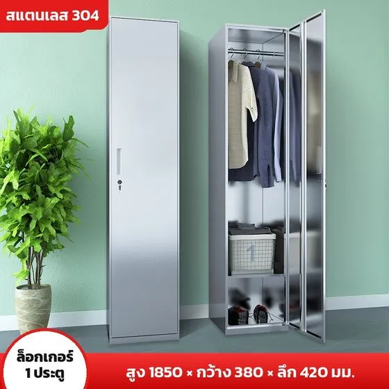 คู่มือการใช้งานตู้สแตนเลสแบบแถวเดียว ล็อกเกอร์ 1–5 ประตู ตู้เอกสาร ตู้เครื่องมือ 201 / 304 — รหัส 33594-33665
