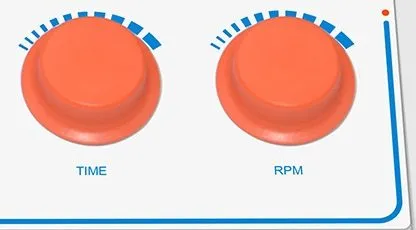 ปุ่มหมุน TIME และ RPM