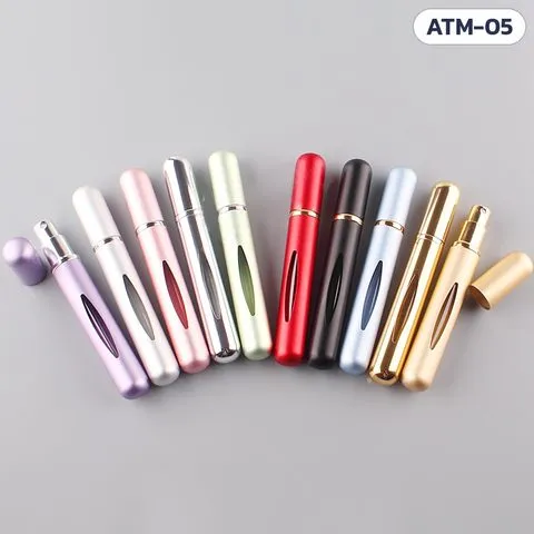 ขวดสเปรย์น้ำหอมพกพา 10 สี เรียงพัด