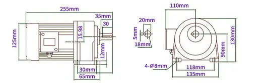 แบบขนาด SGM-100H-18