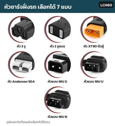 หัวชาร์จ 7 แบบ