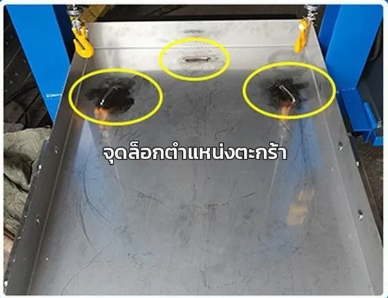 ถาดรองน้ำ จุดล็อกตะกร้า 3 จุด